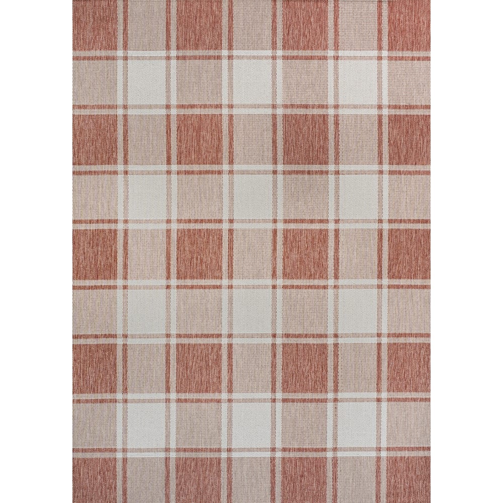 JONATHAN Y Lior Traditional Farmhouse Bold Gingham Indoor/Outdoor Area Rug