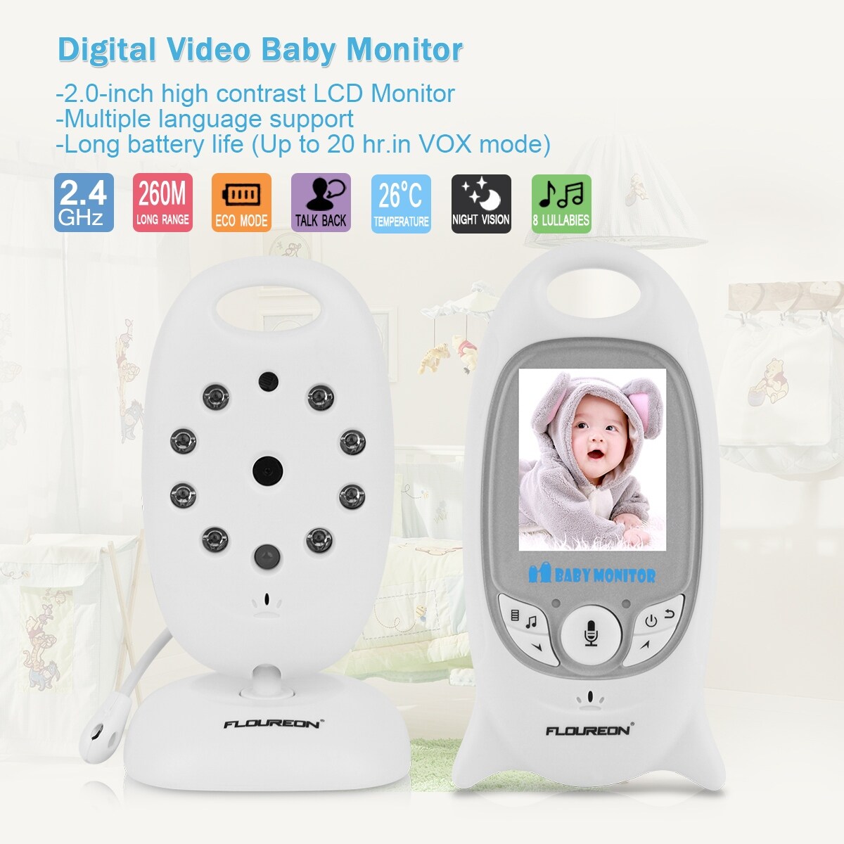 floureon baby monitor