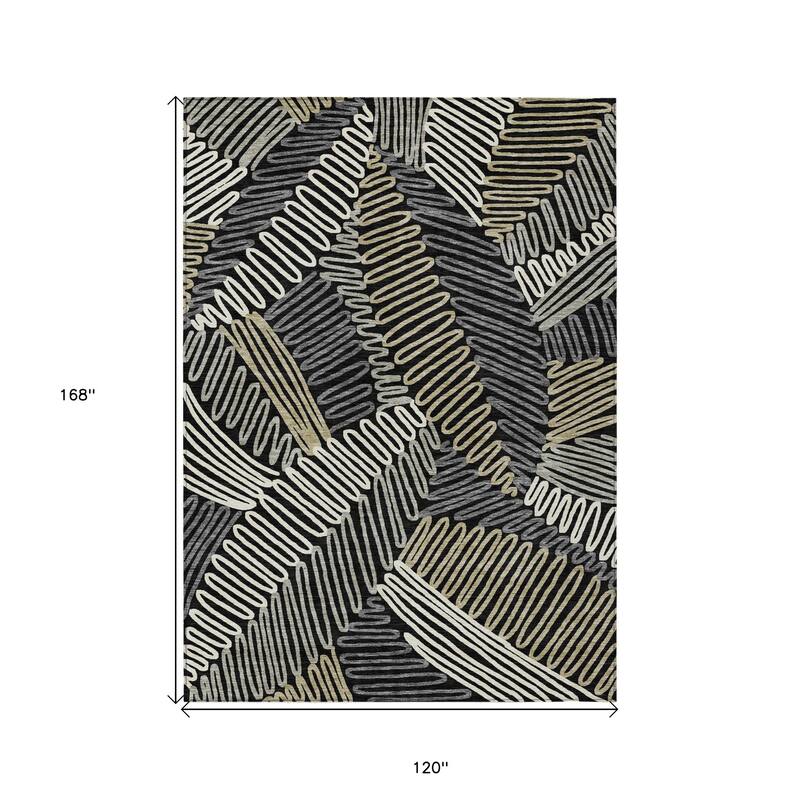 HomeRoots Floral Transitional Rectangle Outdoor Rug
