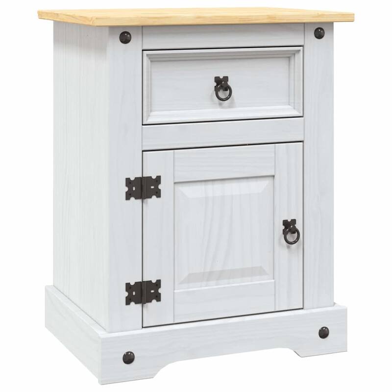vidaXL Bedside Cabinet, 20.9x15.4x26 Inches