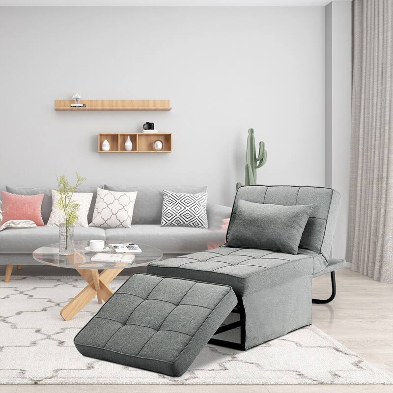 Ainfox Convertible Sofa Bed Sleeper Folding Ottoman Sofa Bed Couch