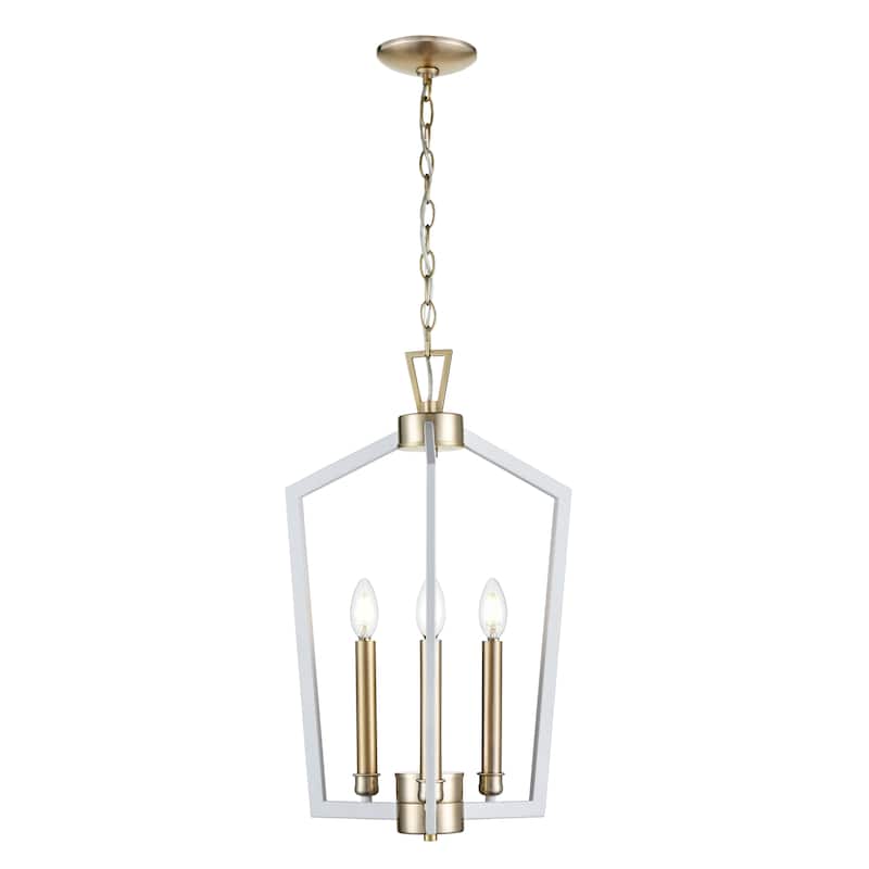 Lizabeth Pendant Light Matte White/Modern Gold