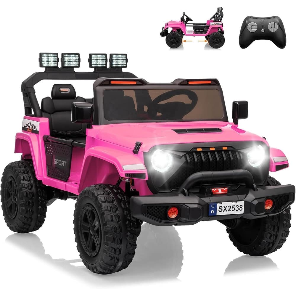 2 Seater Electric Toys Ride On Car with Remote Control, Vehicles for Kids