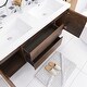 preview thumbnail 127 of 148, Floating Bathroom Vanity with Integrated Resin Top