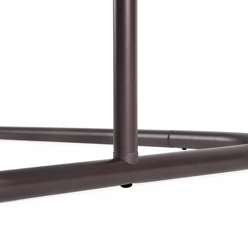 Utopia Alley Rustproof Aluminum Hoop Shower Rod Extra Large 54 Inch by 26 Inch