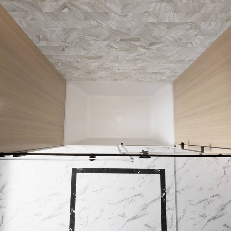 GDFStudio - Everett Frameless Single-Sliding Shower Door