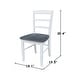 preview thumbnail 52 of 128, International Concepts Solid Wood Madrid Ladderback Chairs, Set of 2 - N/A