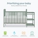 preview thumbnail 15 of 18, Dream On Me Anna 4 in 1 Full Size Crib and Changing Table Combo