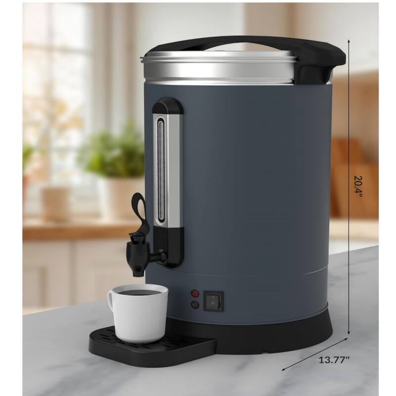 120 Cups Coffee Urn - 18l (4.8 Gal) Gray - 18L/120 Cups
