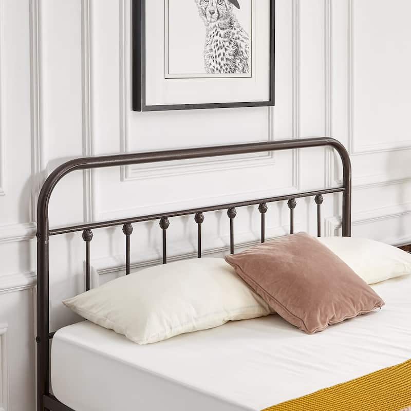 Javlergo Modern Platform Bed Frame Twin/Full/Queen/King Size Metal Bed with Headboard and Footboard