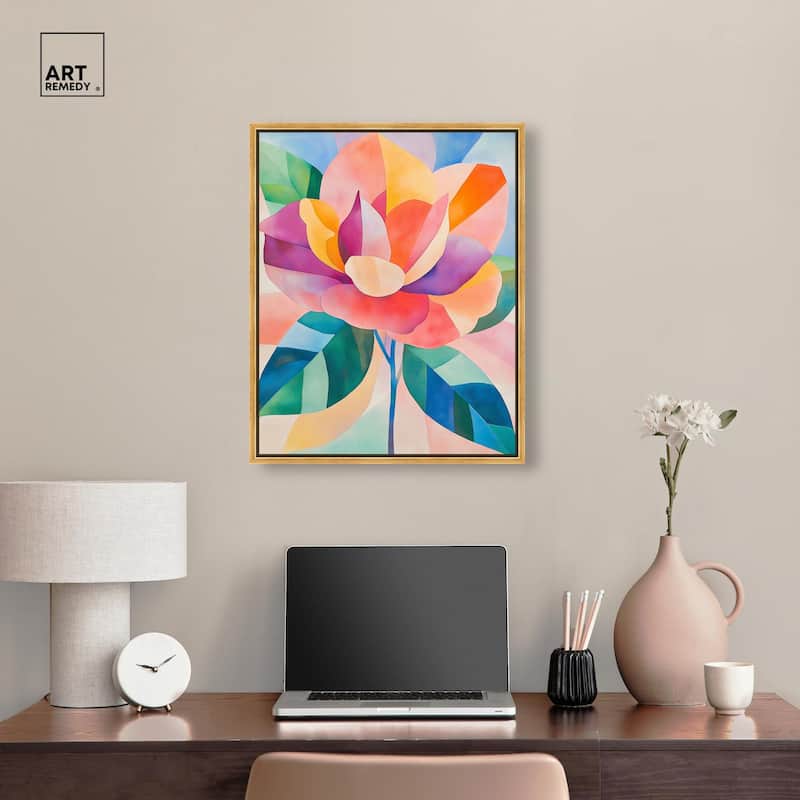 Ail Geofloral I Canvas by Art Remedy