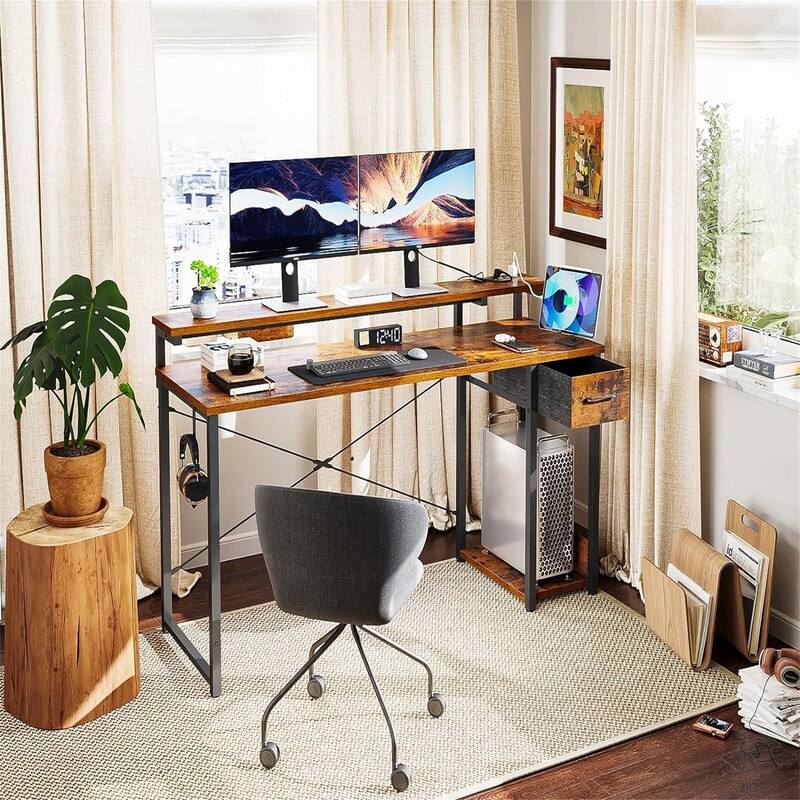 Vanity Desk with 2 Drawers