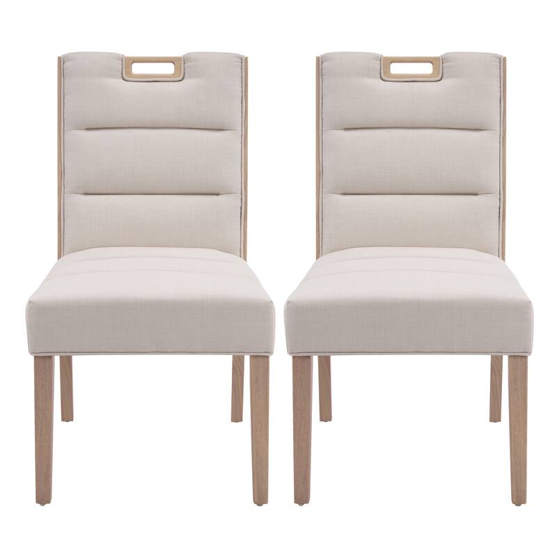 Christopher Knight Home - Modern Wooden Upholstered Dining Chair Set