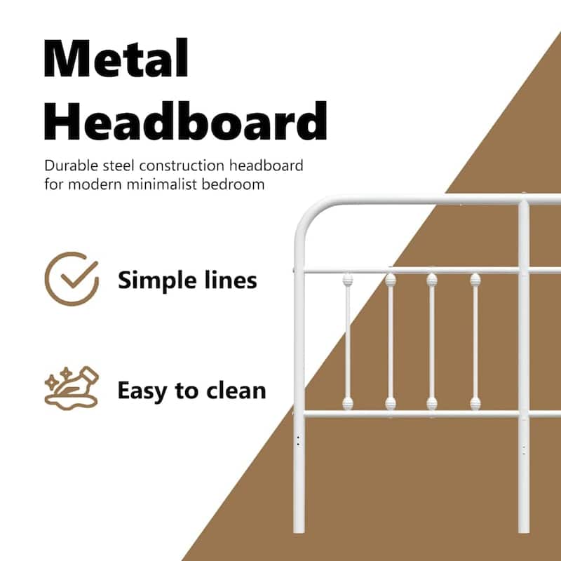 vidaXL Classic Metal Headboard