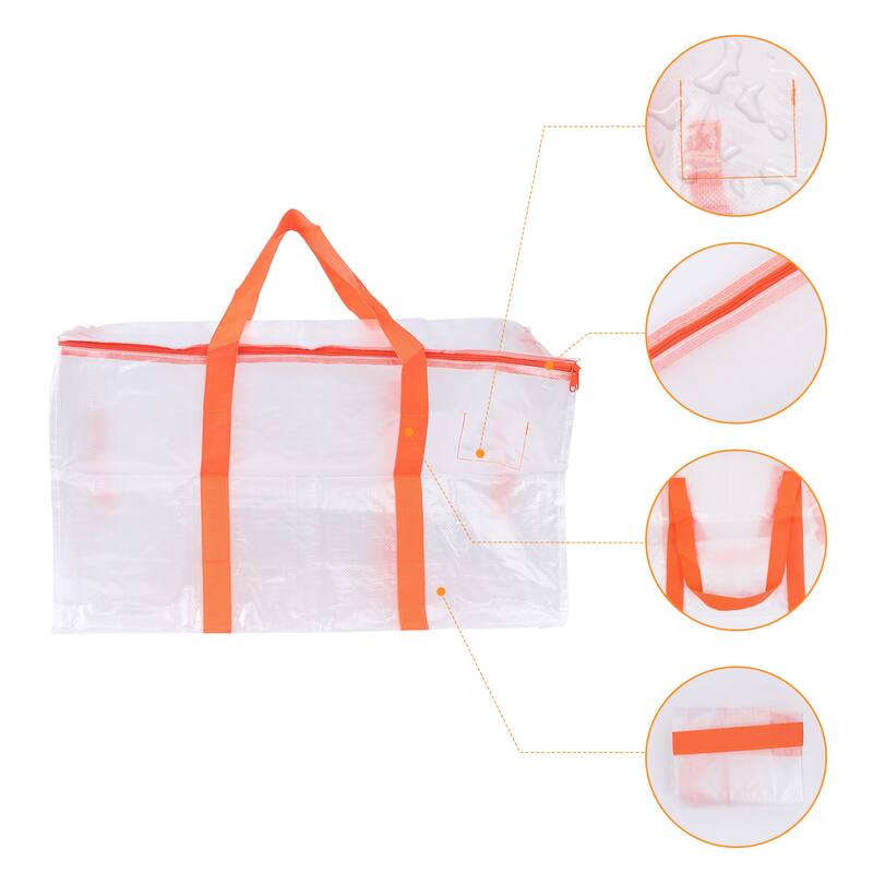 4 Packs Clothes Storage,Foldable Storage Bags,Moving Bags for Comforters,Closet Organizers and Storage with Handles 27*14*15in