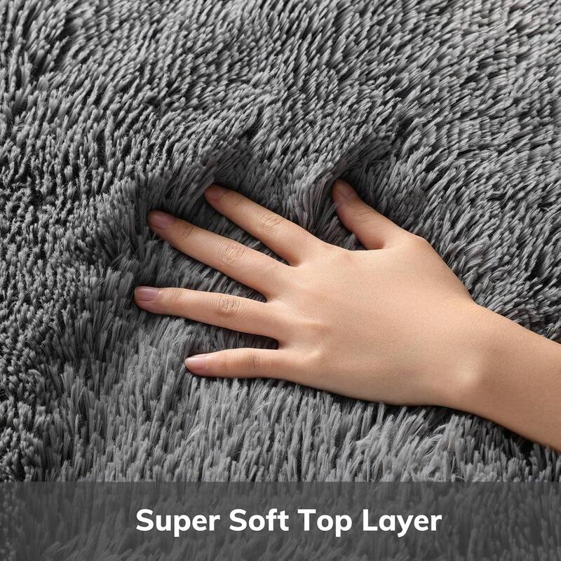 Large Shaggy Home Decor Carpets Fluffy Area Rugs for Living Room Bedroom