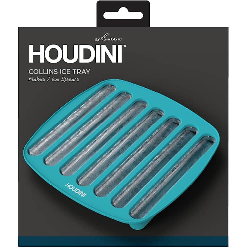 Houdini Silicone Collins Ice Tray Blue - 6.5" x 7.75" x 1"