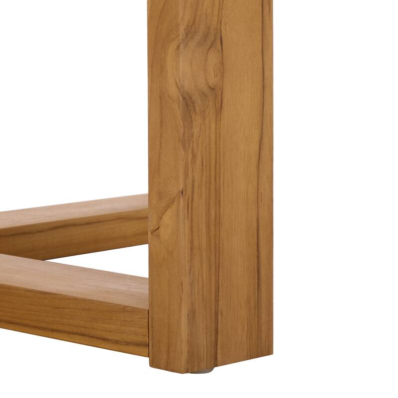 SAFAVIEH Couture Mayaguana Round Teak Dining Table - 39"W x 39"D x 30"H