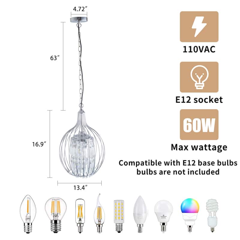 Black Mini Chandeliers 3-Light Modern Crystal Chandelier Lights Cylinder