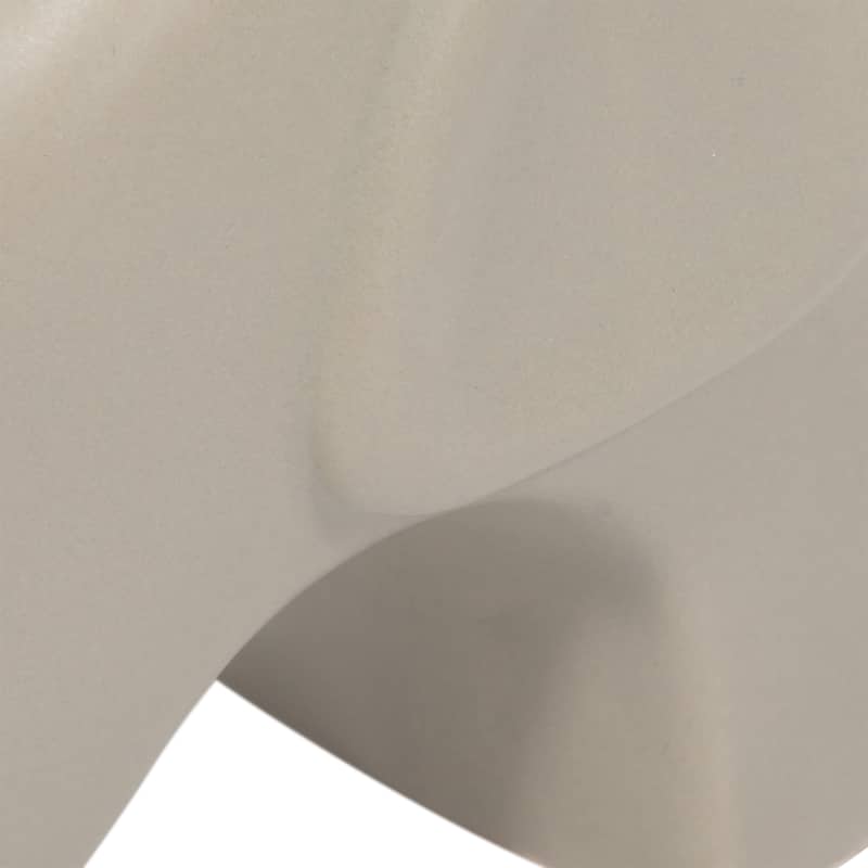 Sagebrook Home Stoneware Ceramic Elephant Figurine - Modern Minimalist Decorative Sculpture for Home and Office Decor