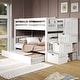 preview thumbnail 9 of 35, Taylor & Olive Trillium Twin over Twin Stairway Bunk Bed, Twin Trundle