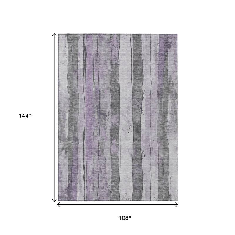 HomeRoots Striped Transitional Rectangle Outdoor Rug