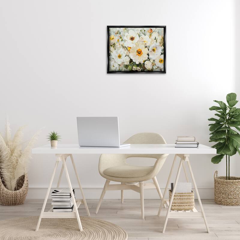 Stupell Porcelain Flowers Bundle Framed Floater Canvas Wall Art Design By Franklyn Gregory