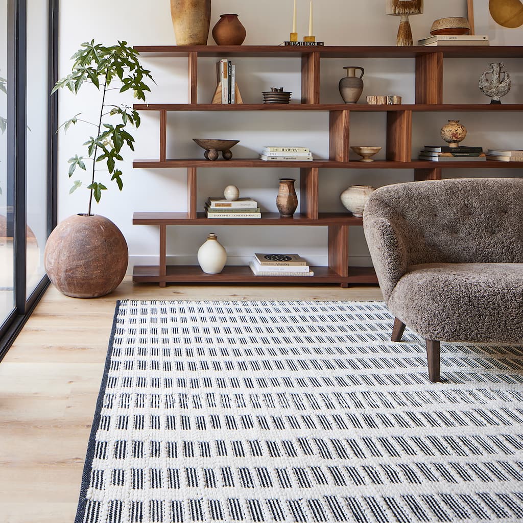 Parker Check Textured Area Rug