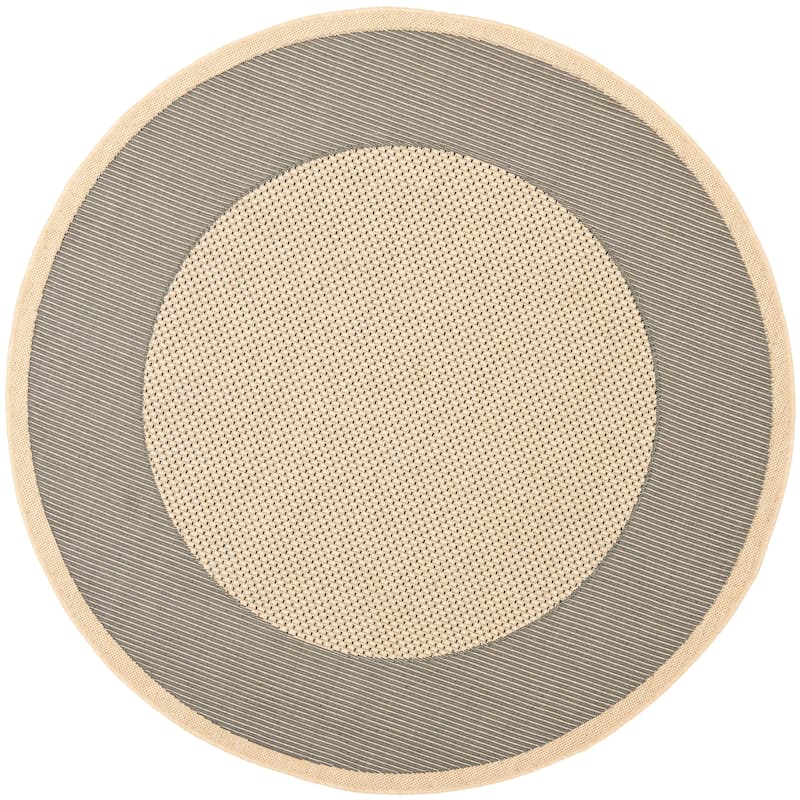 SAFAVIEH Courtyard Sherrie Border Indoor/ Outdoor Waterproof Patio Backyard Rug