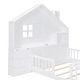 preview thumbnail 18 of 16, Full Size Kids Bed House Bed with Shelves and Sockets and USB Port, Gray