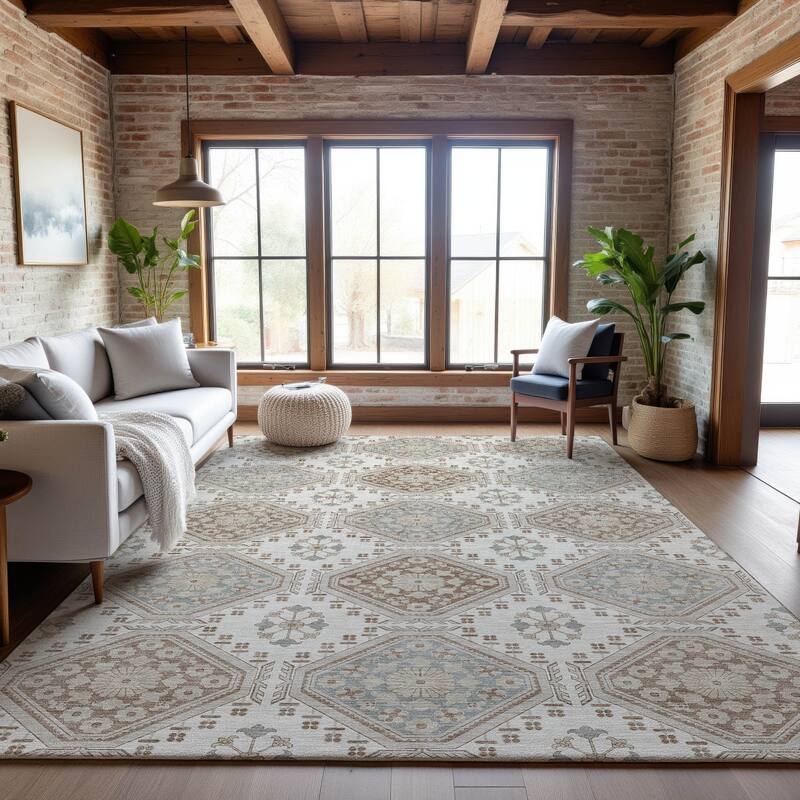 Premium Washable Super Soft Global Modern Mayfield Rug