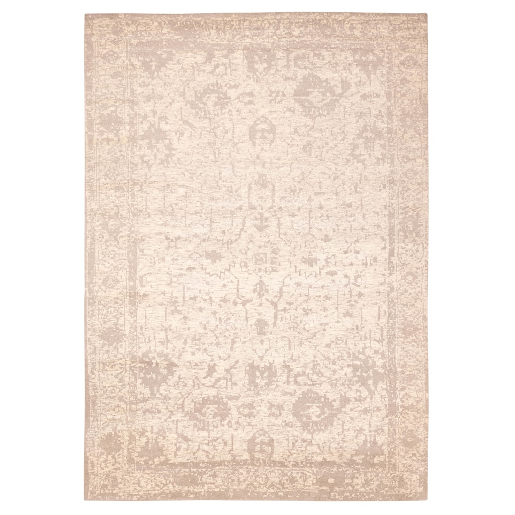 ECARPETGALLERY Hand-knotted Elysian Ivory Wool Rug - 10'0 x 13'9