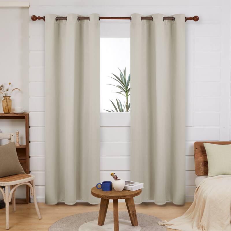 Deconovo Solid 42 Width Curtain Panel (1 Panel)