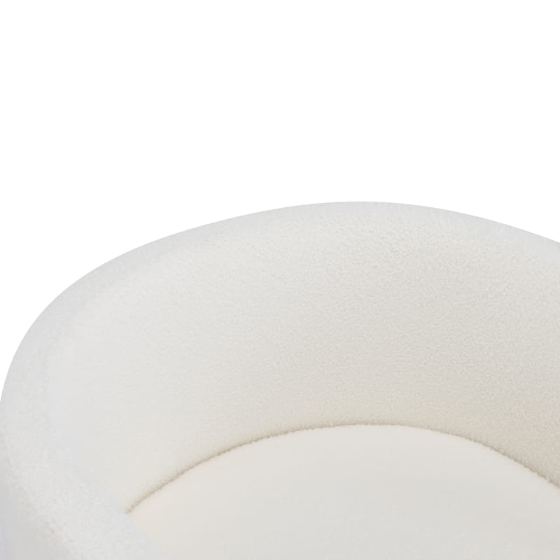 Christopher Knight Home - Modern Upholstered Dining Chairs Set of 4 with Natural Rubberwood Frame and Boucle Fabric