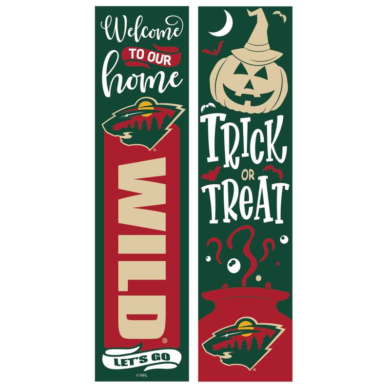47" Double Sided Seasonal Porch Leaner, Minnesota Wild - 47" x 11.25"