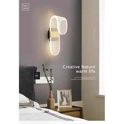 Dolce Rose Gold LED Wall Lamp Style - 4'' x 10''