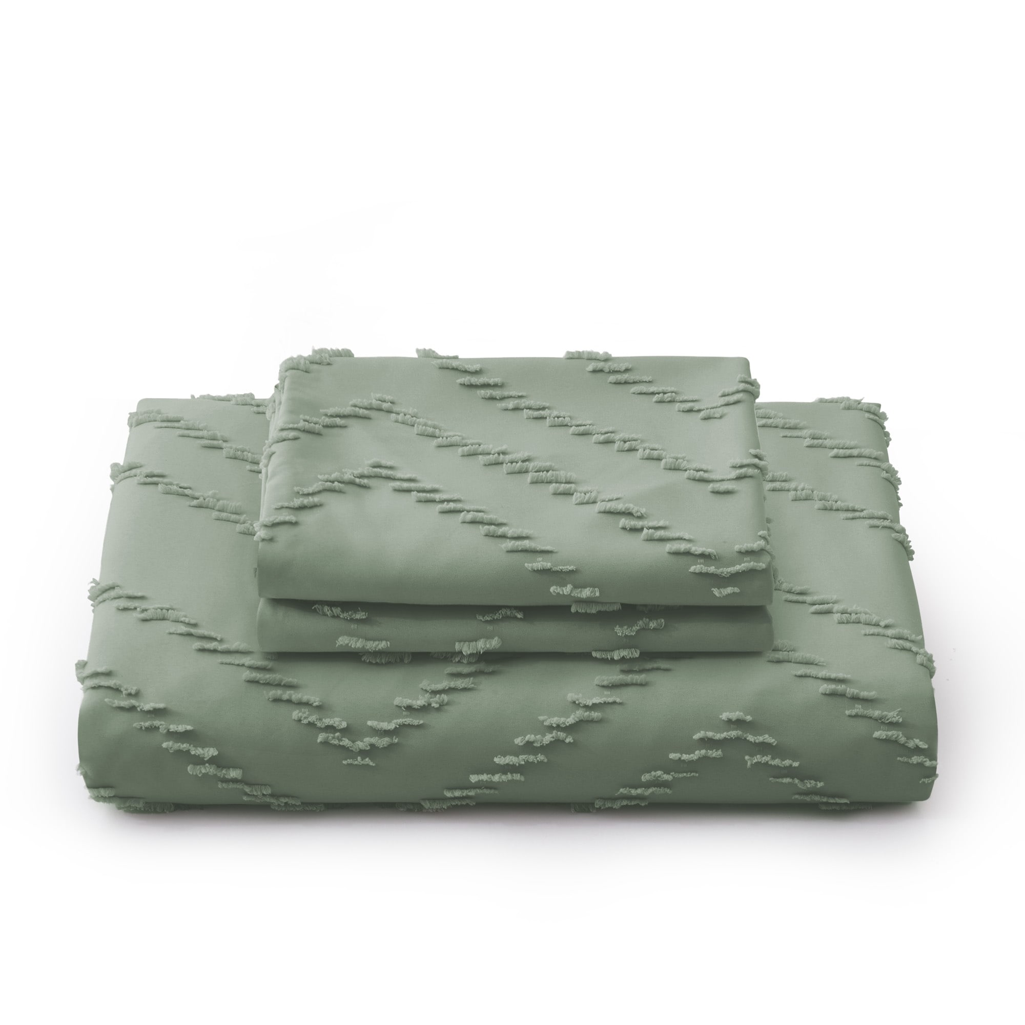 Tufted Clipped Jacquard Geometric Oversized Duvet Cover & - Picture 107 of 127