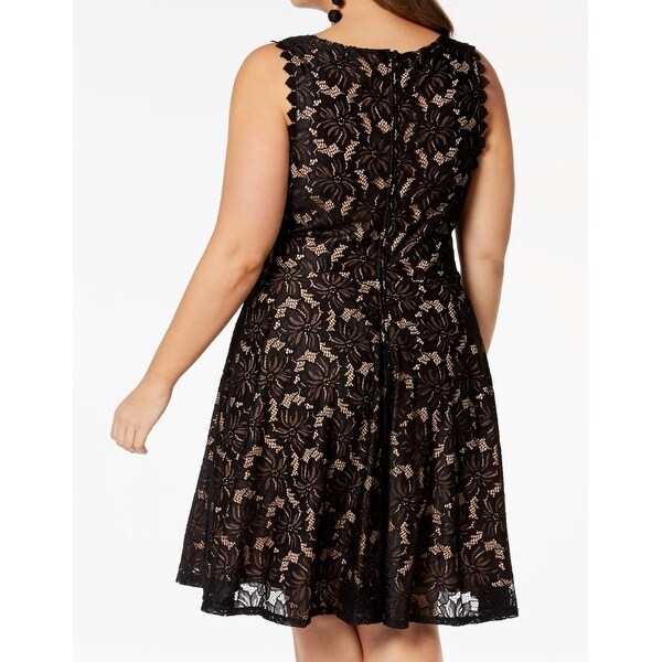 black lace dress size 22