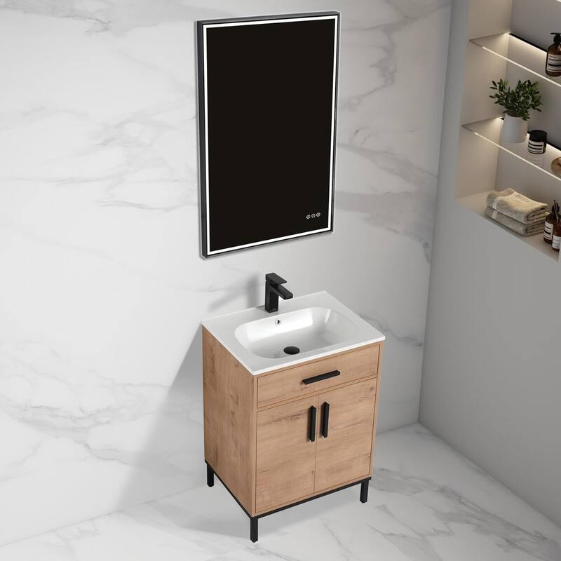 Blossom 24-Inch Freestanding Bathroom Vanity with SMC Sink