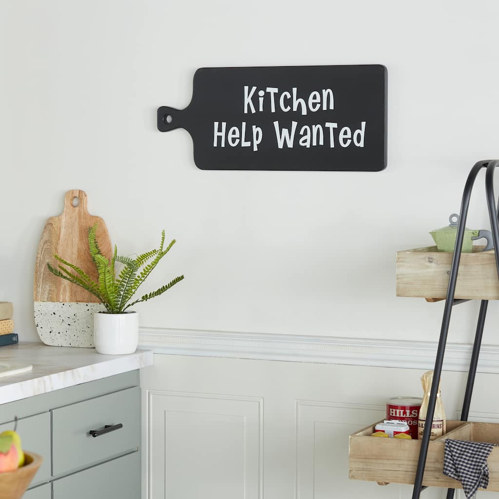 Black Wood Modern Farmhouse Wall Decor