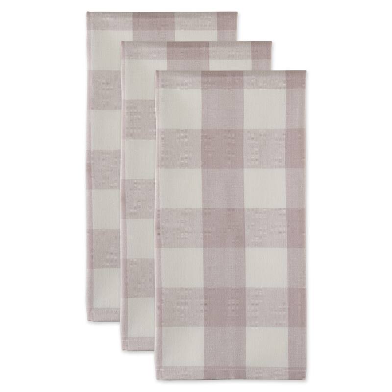 DII Vintage Red Buffalo Check Dishtowel (Set of 3)
