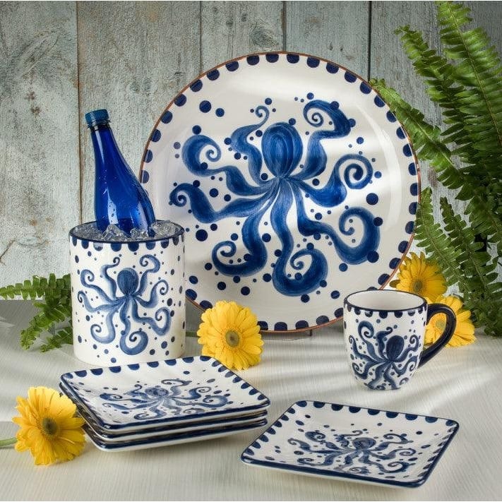Euro Ceramica Octopus 4 Piece Mugs Set - 15 OZ
