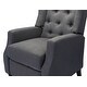 preview thumbnail 29 of 87, Debora Wingback Button Tufted Push-back Recliners Set of 2 by HULALA HOME