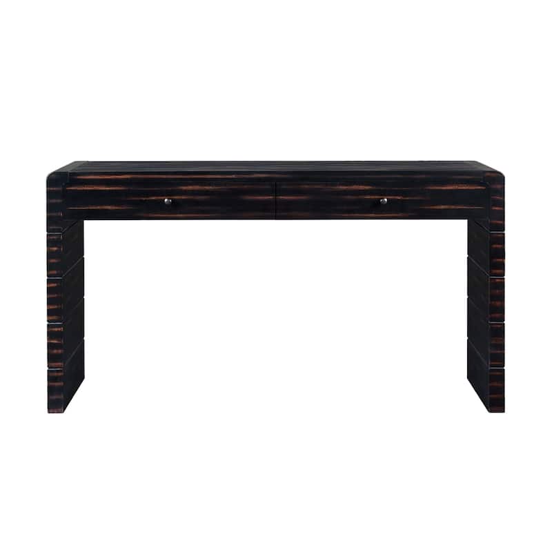 Curved Console Table with Storage