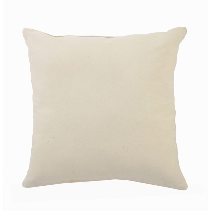 HomeRoots 20" X 20" Cream And Black 100% Cotton Chevron Zippered Pillow