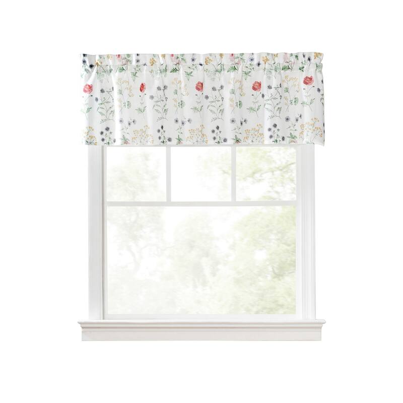 Martha Stewart Martha's Garden Print Valance, Swag, or Tier Pair Curtain Collection