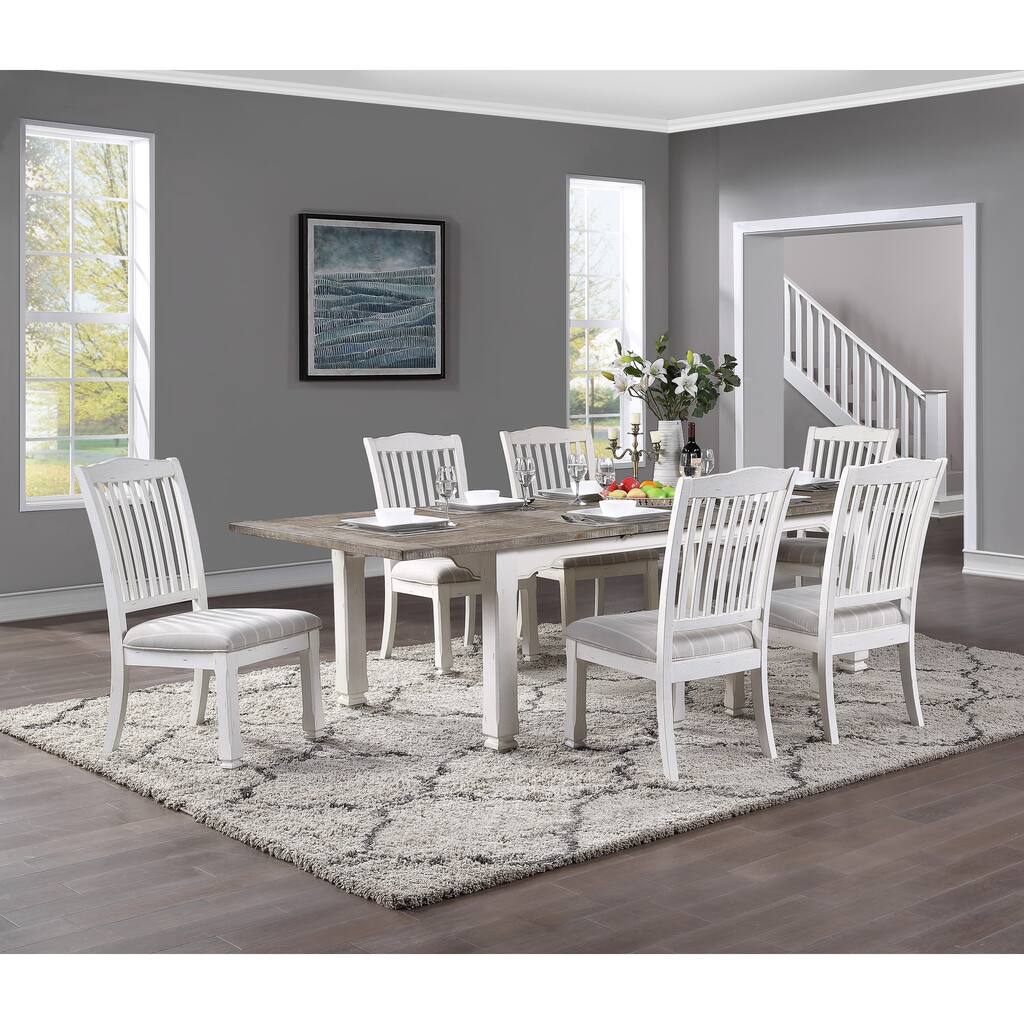 The Gray Barn Cornish Row Modern Farmhouse 7-Piece Dining Set