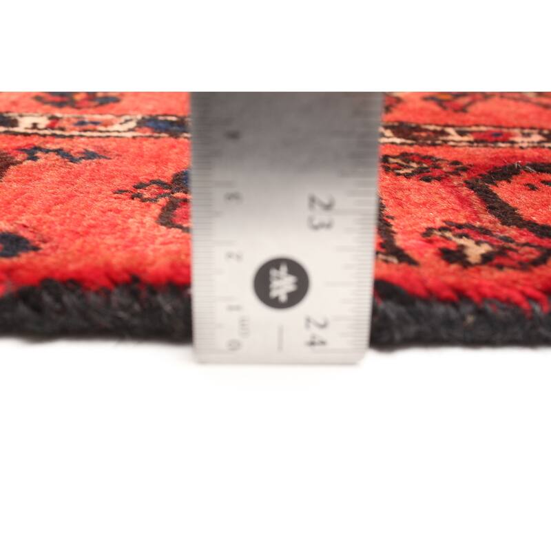 ECARPETGALLERY Hand-knotted Andelz Red Wool Rug - 3'10 x 6'2