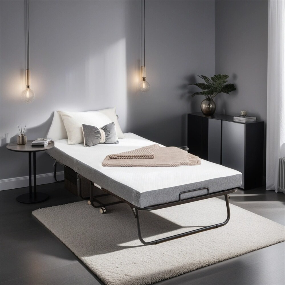 Hansabenne Rollaway Folding Bed Ottoman Bed with Portable Memory Foam Mattress Bed Bath Beyond 39898053