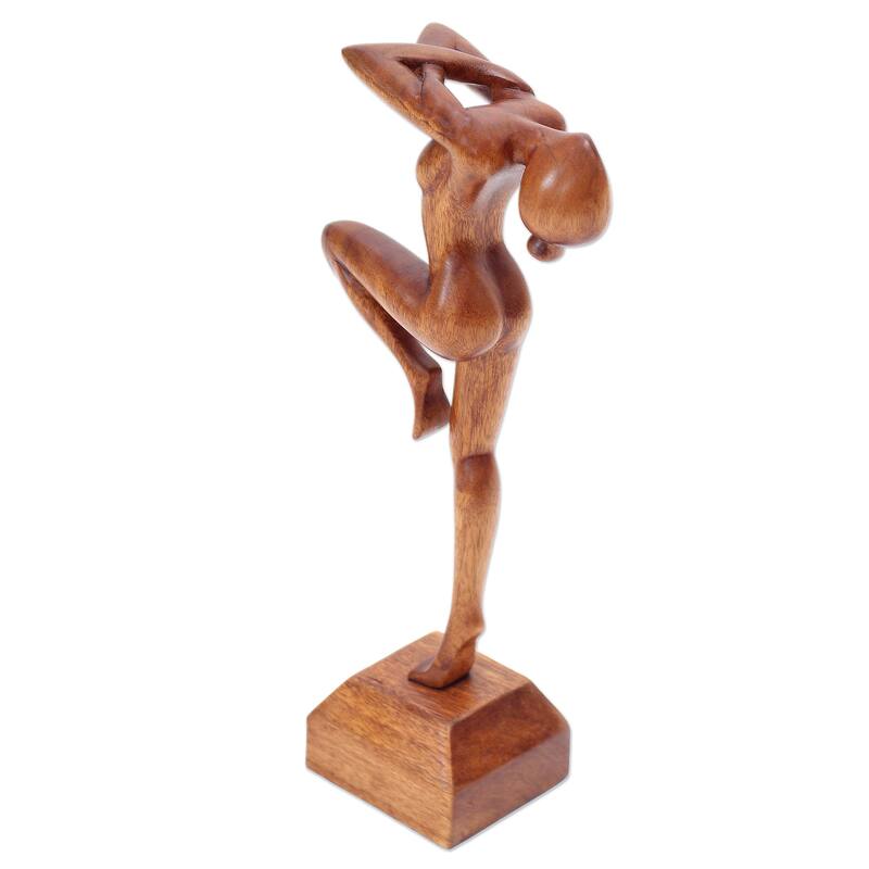 Novica Handmade Little Dancer Wood Sculpture